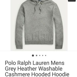 Polo Ralph Lauren Cashmere Men's Hoodie size Medium NWT